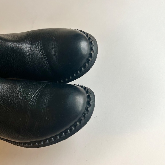 Gentle Souls Black Genuine Leather Rubber Outsole Ankle Boots size 9 - Picture 9 of 13